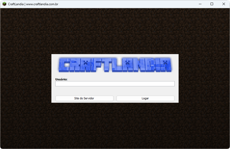 The Minecraft launcher prompting to log in